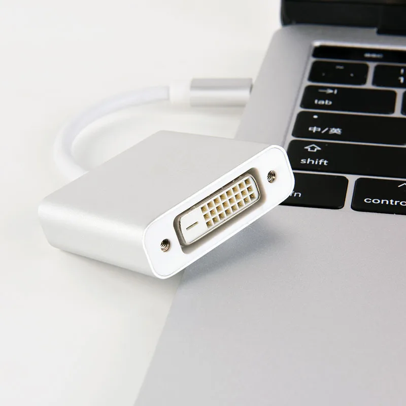 Портативный USB-C type C USB 3,1 к DVI 24 5 Pin 1080 P кабель переходника type-C к DVI цифровой адаптер видео конвертер