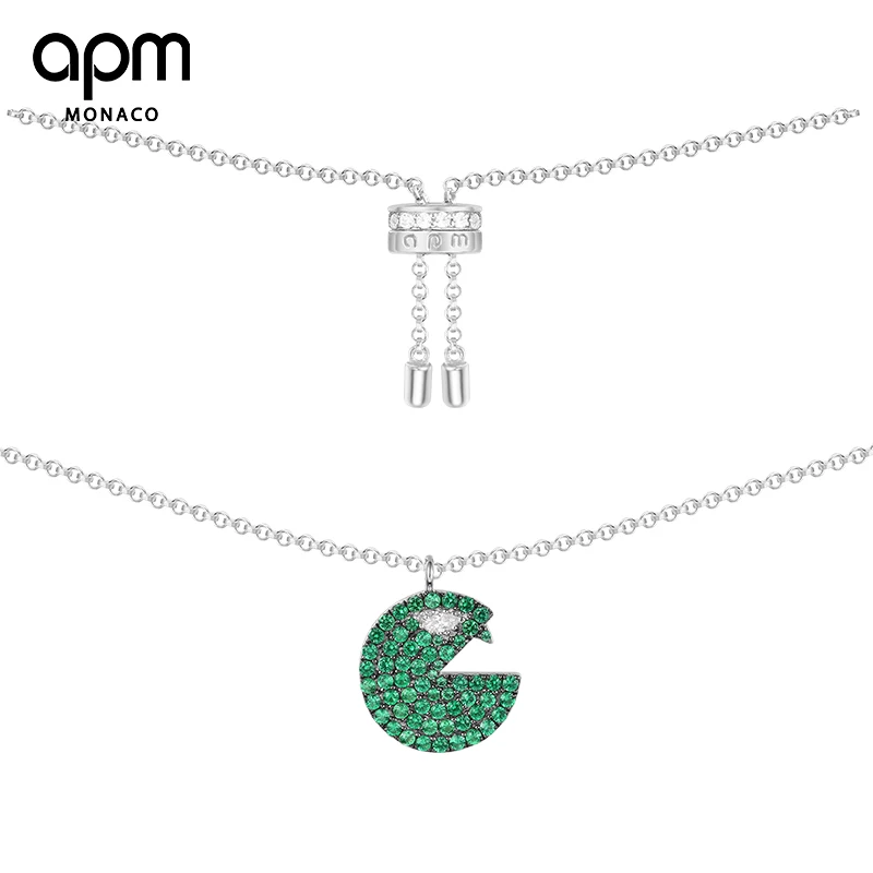 

APM Monaco Genuine AC4262KGX Summer Green Mint Necklace Clavicle Chain