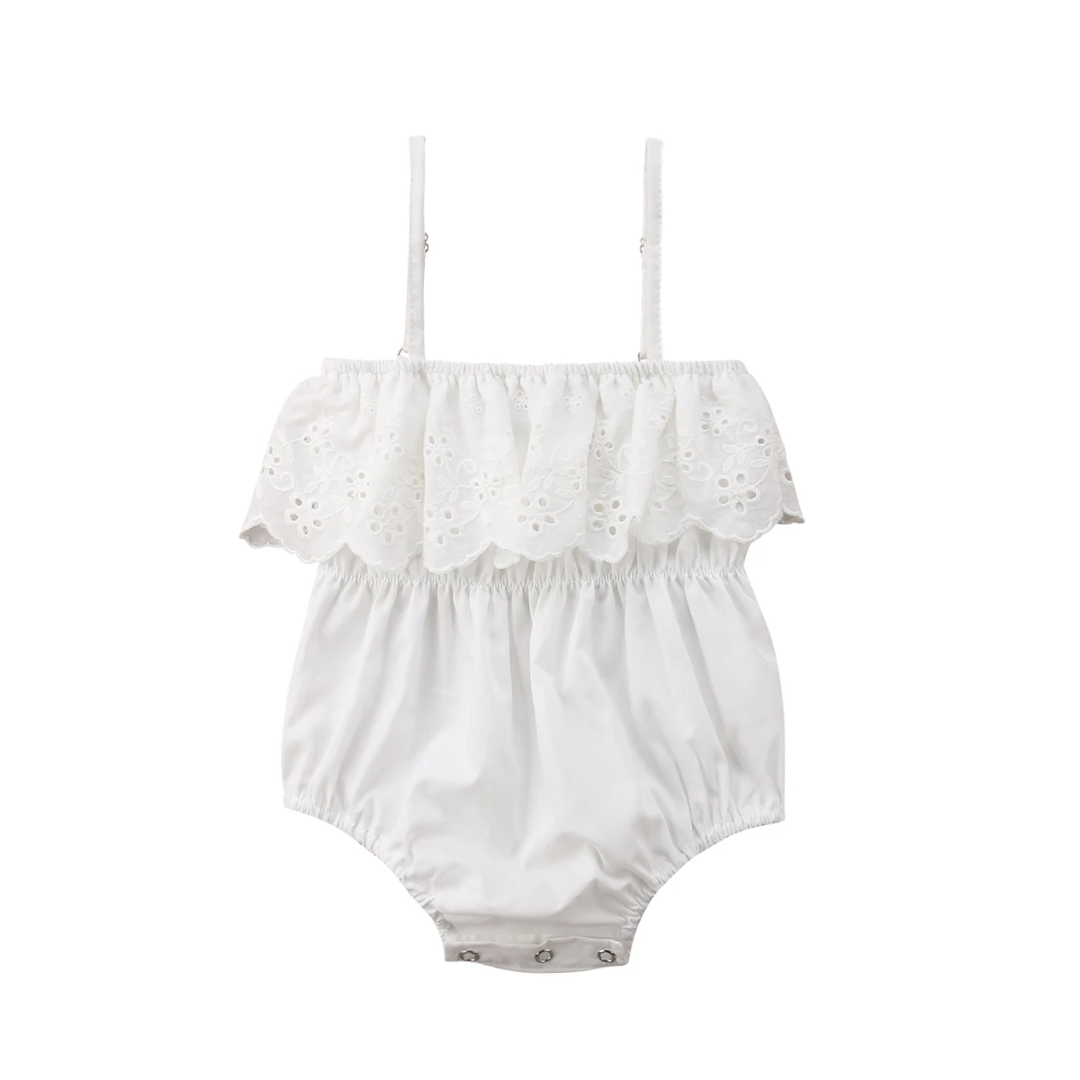

Infant Toddler Baby Girls Lace Jumpsuit Bodysuit Sunsuit Outfits Clothes Summer Casual Clothing Baby Girl 0-24M