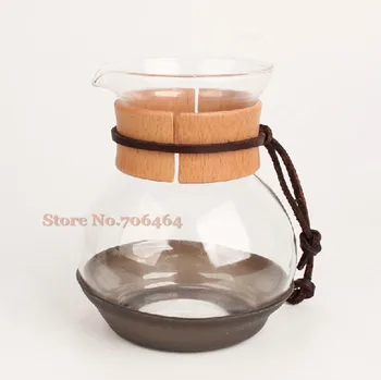 

2 cups Dutch coffee pot Water/Ice drip coffee maker with WOOD stand Ice coffee