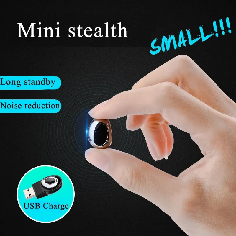 Vtin Mini Wireless Bluetooth Earphones In Ear Earpiece Invisible Headset Handsfree Magnet USB Charger Earbuds Cordless Earphones (15)