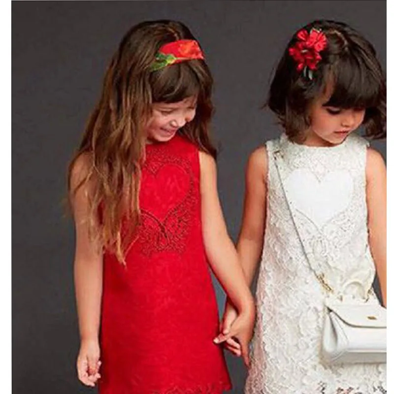 New designer spring girls wedding dress Red European sytle princess costume brand robe fille enfant sleeveless girl vest dresses New designer spring girls wedding dress Red European sytle princess costume brand robe fille enfant sleeveless girl vest dresses