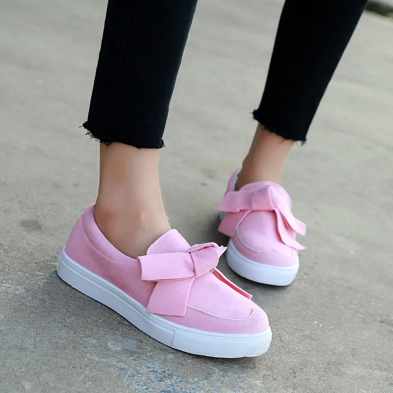 

Female Shoes Bow Canvas Skateboarding Shoes Breathable Casual 2019 Women Shoes Large Size Sport Women Sneakers sapato feminino