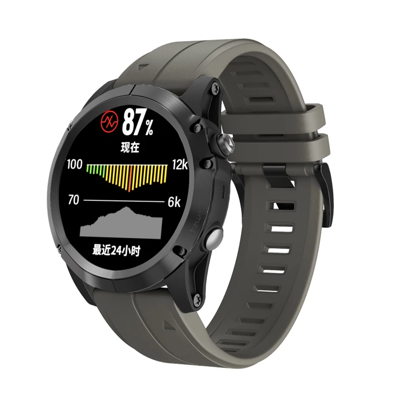 Ремешок для часов 26 22 20 мм ремешок для Garmin Fenix 5X5 5S 5X Plus 3 3HR S60 MK1 Смарт-часы быстросъемный силиконовый ремешок Easyfit