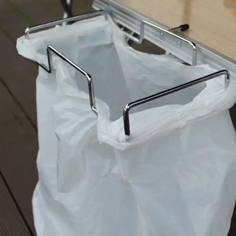 Metal Garbage Bag Holder Outdoor Camp Iron Trash Bag Bracket