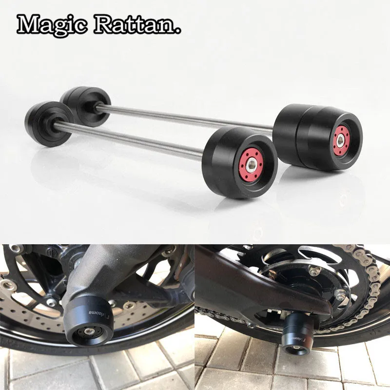 

Motorcycle Front & Rear Axle Crash Sliders Wheel Protector For Yamaha MT-09 MT09 FZ-09 FZ09 2013-2018 XSR900 2014-2017