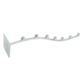 

7 Compartments Metal Rack Clothes Towels Ball Waterfall Bracket