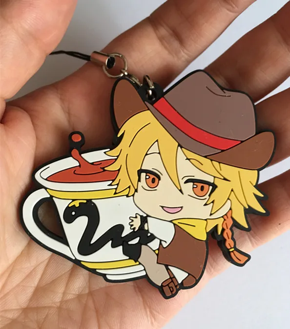 G458 Servamp аниме брелок вампира MAHIRU KURO снег Лили JEJE Гайд каучуковый