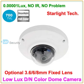

Lihmsek 1/3" Sony super HAD CCD 700TVL Vandalproof Mini Dome Color Image Starlight Day/Night Camera CCTV Security Product
