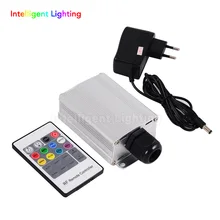 7 Вт RGB светодиодный мерцающий волоконно-оптический драйвер двигателя с 20key RF пультом дистанционного управления для всех видов волоконно-оптического s небо звезды
