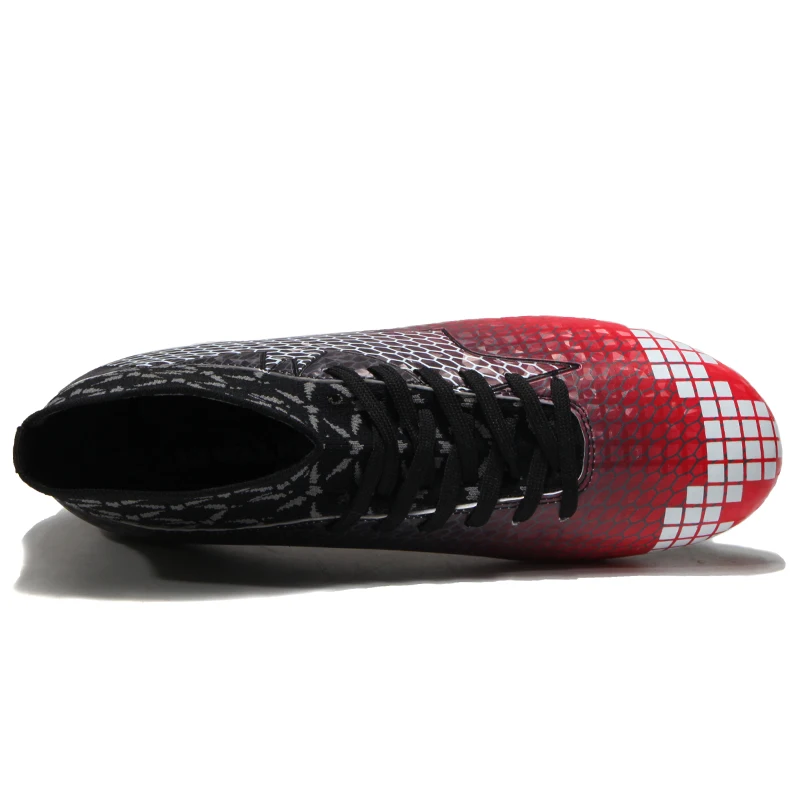 High Ankle Men Boots Football Indoor Soccer Shoes Anti-Slippery Sock Sneakers Women Superfly Soccer Cleats Red futbol ayakkabi High Ankle Men Boots Football Indoor Soccer Shoes Anti-Slippery Sock Sneakers Women Superfly Soccer Cleats Red futbol ayakkabi