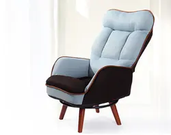 Деревянный низкий сиденье Кресло Диван 360 градусов поворотный стул мебель для гостиной Mid Century один диван сиденье ленивый кресло для отдыха