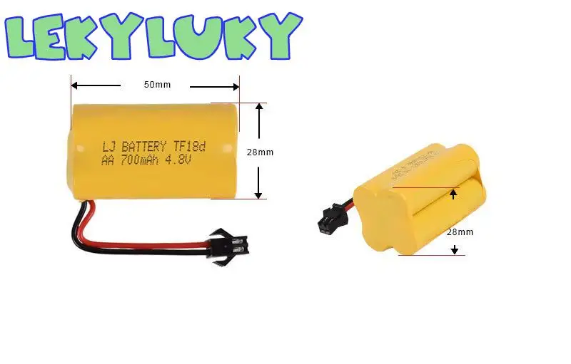 LEKYLUKY 4.8V 700mah Ni-CD battery with SM 2p plug for RC car RC tank RC boat RC truck 2pcs/lot LEKYLUKY 4.8V 700mah Ni-CD battery with SM 2p plug for RC car RC tank RC boat RC truck 2pcs/lot