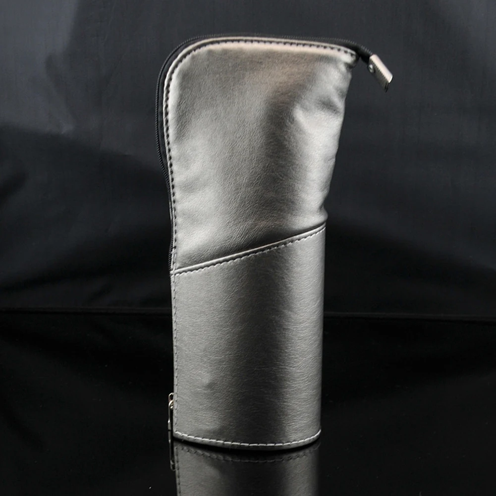 

Fashion Lightweight Metal Color Wear Resistant Zipper Travel Makeup Bag Practical Storage Large Capacity PU Leather Portable