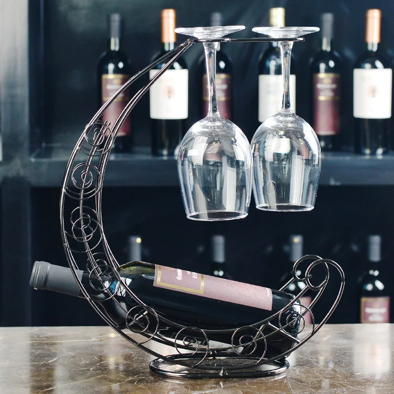 

The moon ship wine rack European wine rack shelf Wine ornaments are Home Furnishing wine ornaments