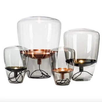

Brokis Balloons Post-modern Vintage Designer Simple Iron Glass E27 Table Lamp for Living Room Bedroom Study Deco 40/60cm 2191