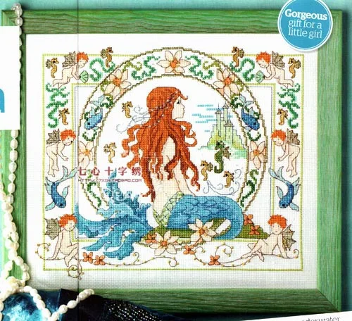 

Gold Collection Counted Cross Stitch Kit The Belle of the Sea Daughter of the Sea Fairy Goddess Mermaid