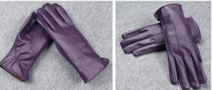 VIIANLES зимние варежки теплые перчатки с сенсорным экраном из искусственной кожи Guantes Mujer высокое качество Guantes полный пальцы перчатки для женщин