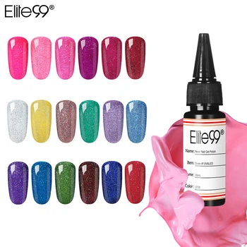 

Elite99 30ml Neon Gel Nail Polish Varnish Semi Permanant UV Nails Gel Varnish Glitter Shining Gel for Nail Art Manicure Lacquer