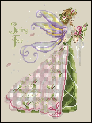 

Needlework 14CT Cross Stitch, DIY Count Cross Stitch, Embroidery Set, DL12-Spring Fairy