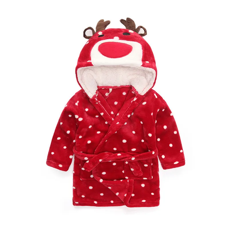 Buy Children's Bathrobes Star Pattern Poncho Hooded
