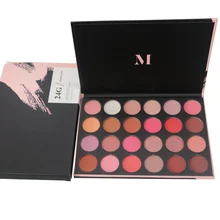 24 cores Rosa de Ouro Matte Shimmer Da Paleta Da Sombra Sombra Paleta de Maquiagem Profesional Sombra de Olho Paleta De Sombras 24g