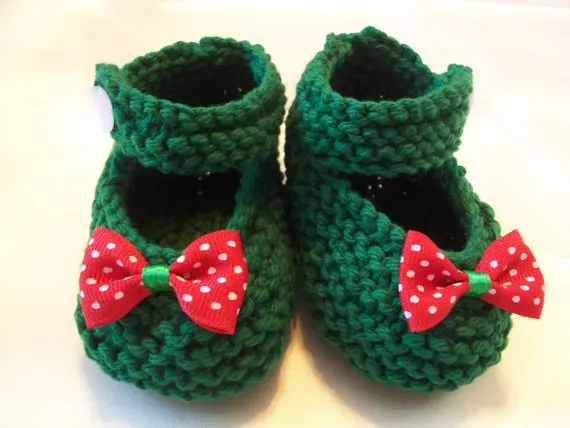 Модные вязаные детские SHOES-1-6mths с бабочкой