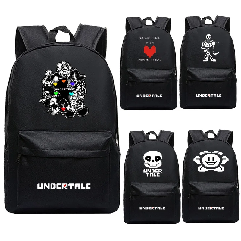 

Anime Backpack Undertale Frisk Sans Papyrus School Bags Laptop Shoulders Bag Teenagers Bookbags Women Cartoon Travel Backpack