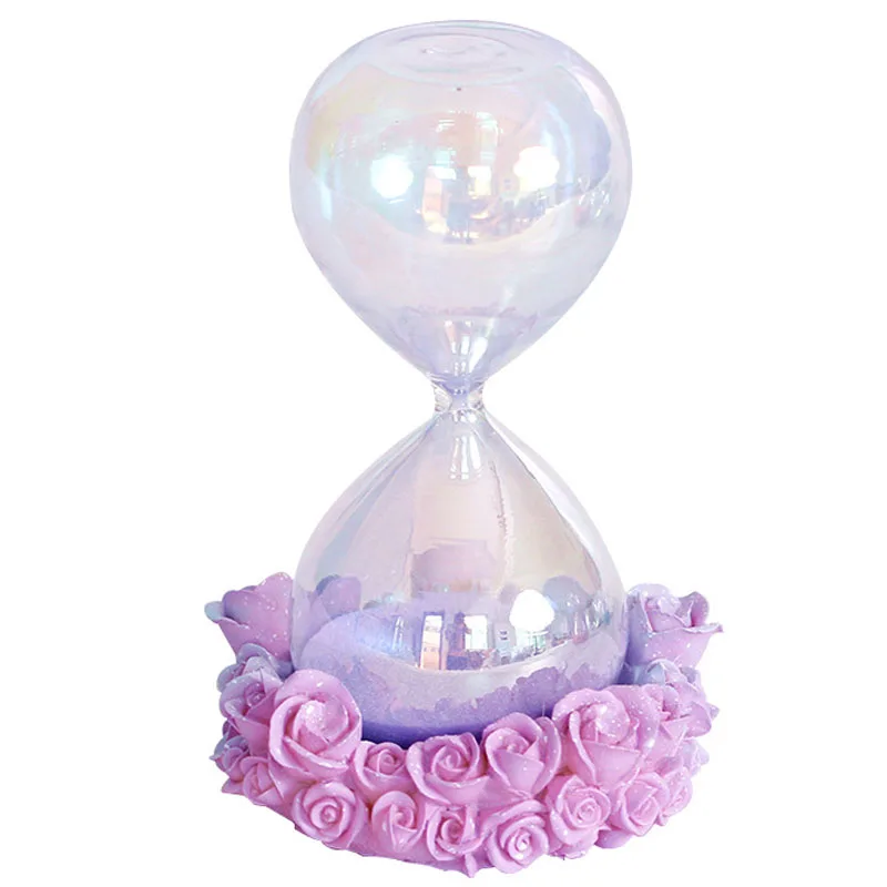 

Home Decor Glass Sand Clock Hourglass Ornaments Figurine Colored Time Counter Count Down Timer Hourglass Crafts Birthday Gifts
