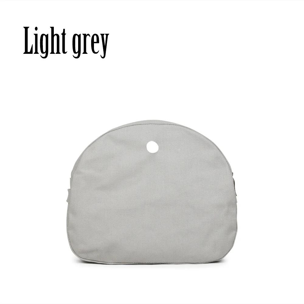 Чистый цвет холст ткань внутренний карман подкладка для Omoon светильник Obag вставка органайзер для O Moon Baby O Bag - Цвет: Светло-серый