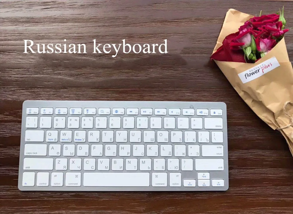 78 клавиш иностранный язык 10 м Bluetooth беспроводная клавиатура Русский корейский персидский грамматика Немецкий Испанский Английский Универсальный