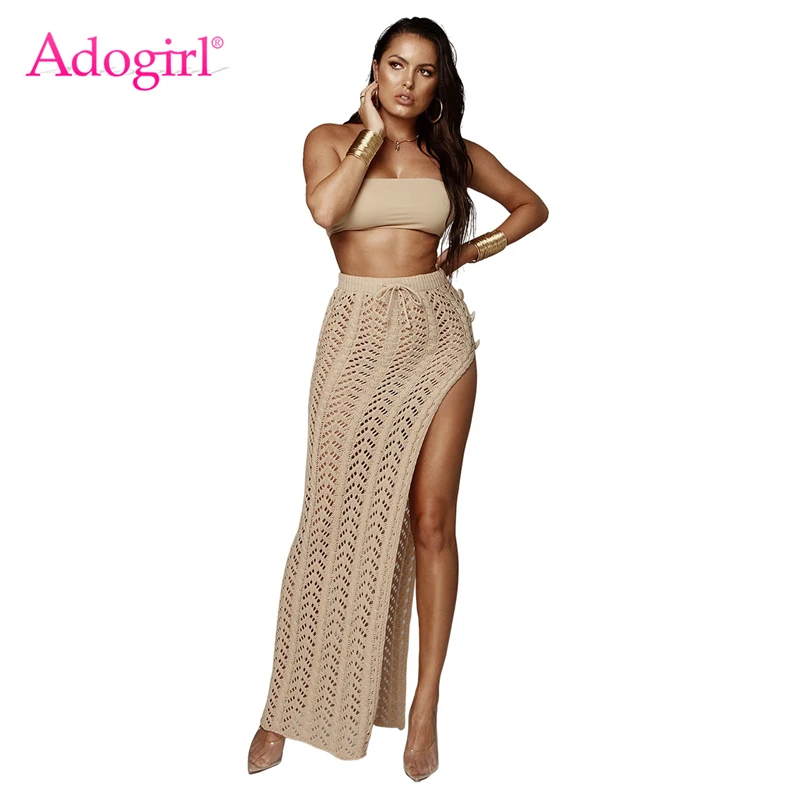 knitted skirt maxi