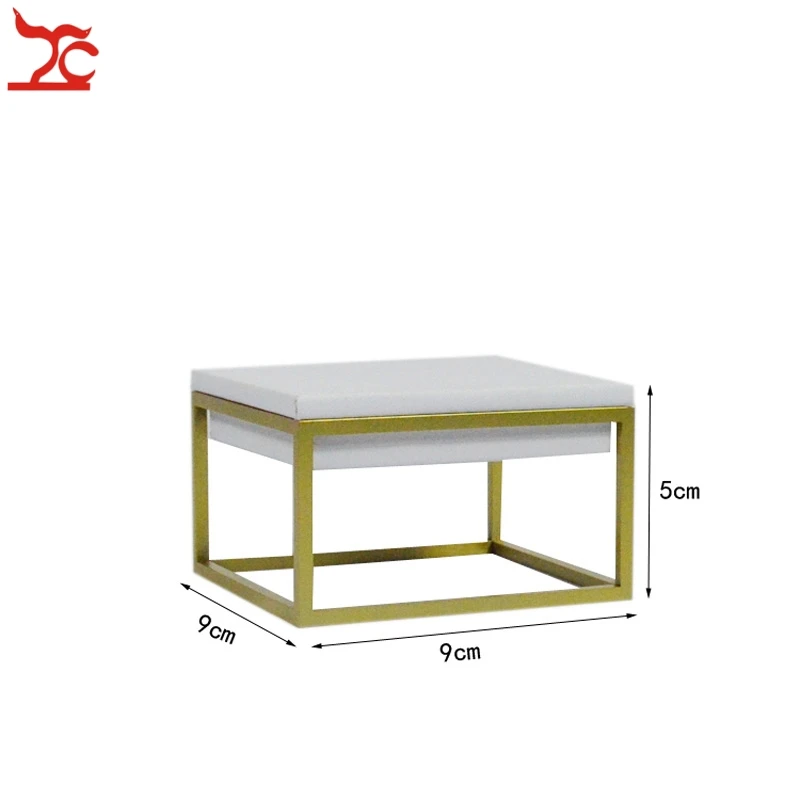 Нержавеющая сталь выставочный стенд для украшений набор подставок для украшений черный, Белый цвет ПУ кольцо хранения бюст для ожерелья