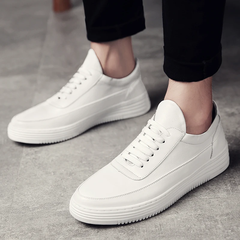 

New 2018 Fashion Shoes Men Sneakers Low top Soft Comfortable Men's Casual Shoes Male Brand White Casual Shoes 5