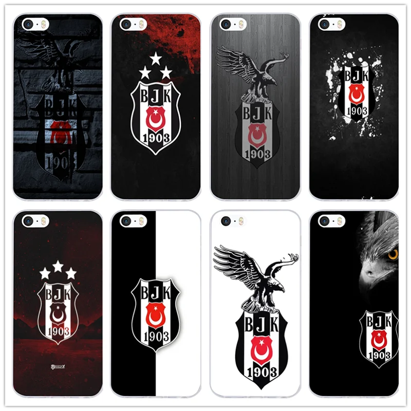 

Fashion Football Team Besiktas Jk Besiktas Soft TPU Silicone Transparent Phone Cases for iPhone 7 6 6s Plus X SE 4s 5 5s 5c Bags