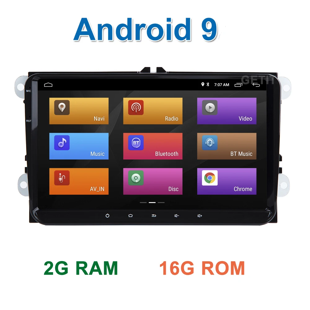 

DSP 9" Android 9.0 Car Stereo Radio GPS for VW SKODA PASSAT CC Jetta Golf 5 6 Tiguan polo Leon Touran Caddy