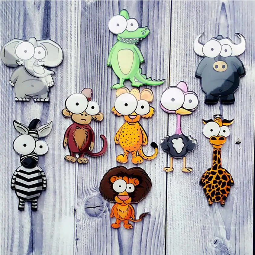 New Sale Cartoon Cute Animals Acrylic Brooch Badges Decoration Pin On