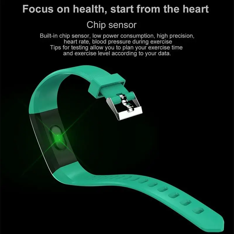 Уличный экран Smart кровяное давление шагомер сердечного ритма фитнес монитор сердечного ритма Беспроводные спортивные часы фитнес-оборудование