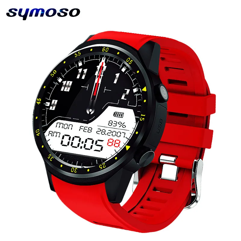 

F1 Sports Smartwatch Phone 1.3 inch MTK2503 Dual Bluetooth GPS Beidou Camera Heart Rate Sleep Monitor Smart Watch