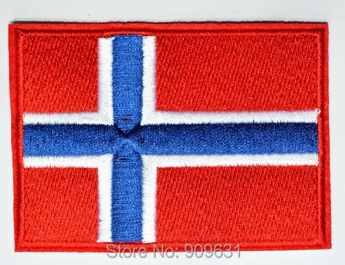 

Flag of Norway Norwegian Europe applique iron-on patch Medium new