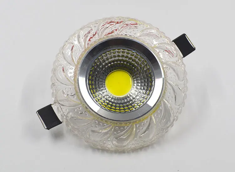 down lights COB LED Downlight Colorful Panel Light RGB 3W 110V 220V Recessed Lamp Fixture For Halogen Lamp Decoration Purple Spot light bathroom ceiling light