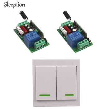 

Sleeplion Lamp Lights ON/OFF 220V 110V 10A Relay Wireless Safe Wall Switch Transmitter+2 Receiver
