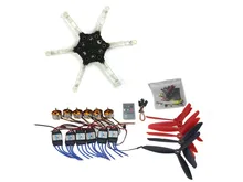 DIY FPV Multi-copter Drone QQ SUPER Multi-rotor Flight Control Alien Across Carbon Fiber RC Hexcopter Motor ESC F11798-D