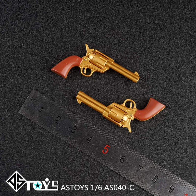 AS040 1/6 Colt Revolver Pistol Gun Weapon Model Gun Toy Black/Silver/Gold Color For 12 inches Action Figure doll toy gift