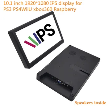 

10.1 inch 1920*1080 1080p screen monitor display 16:9 IPS HDMI/VGA for Raspberry pi XBOX PS3 PS4 WiiU game machine with speaker