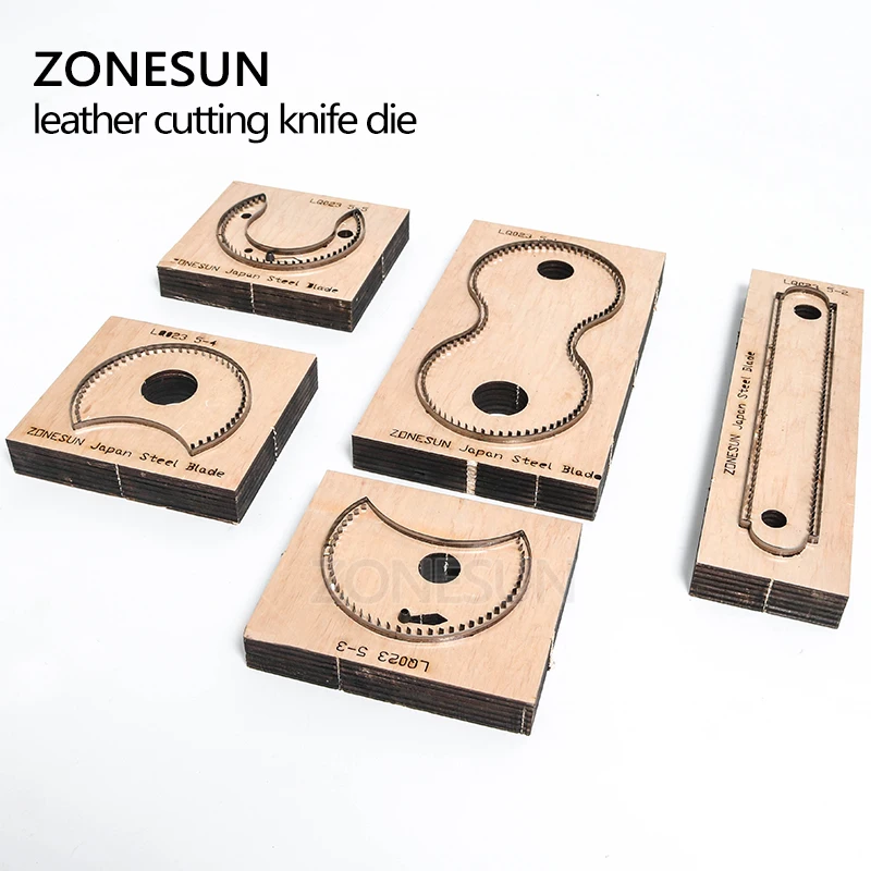 ZONESUN RCP сумка для подковы кошелек кожаной резки японский стальной нож монет leathe