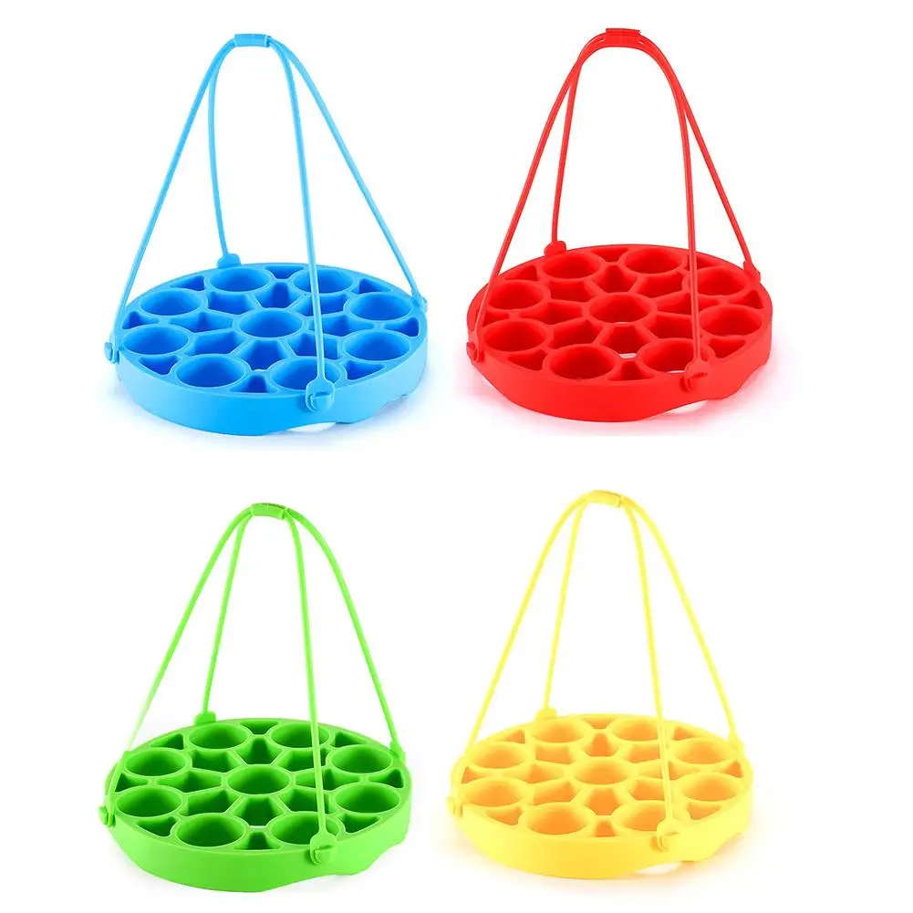 

Multifunctional Silicone Steamer Steamed Eggs Stand Rack Removable Insulation Pad Eggs Holder Kitchen Accessory