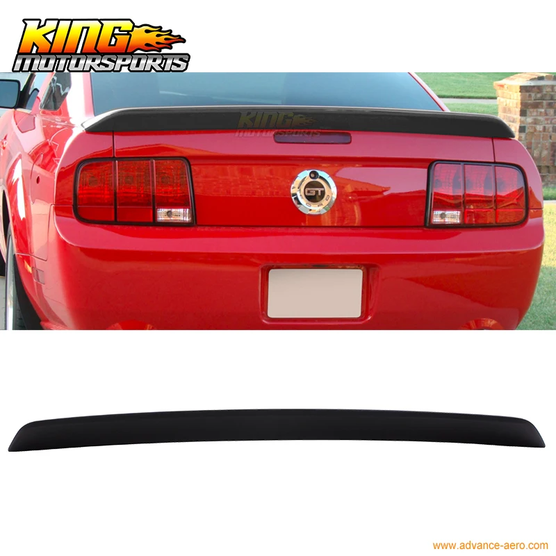 05-09 Ford Mustang OE Factory Style Painted Matte Black Trunk Spoiler ABS