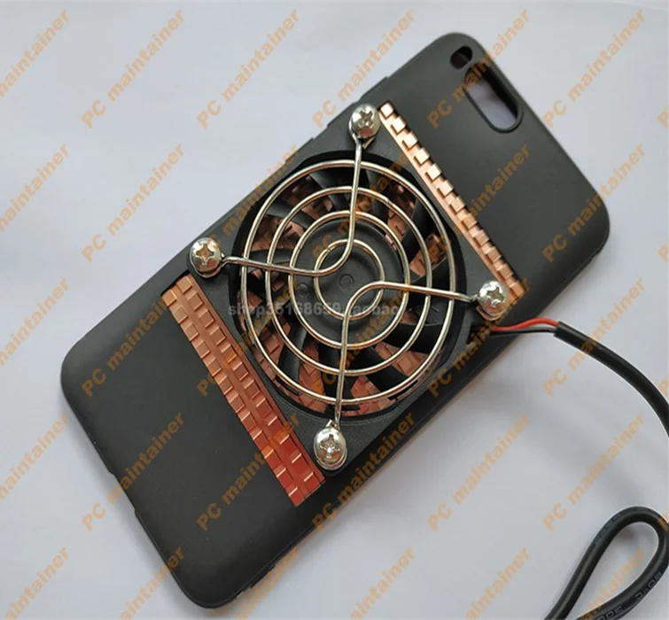 KOOLASON Diy Мобильный для телефона планшета ноутбука игра теплоотвод радиатор медь теплоотвод USB вентилятор чехол наборы