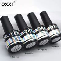 oxxi 8ml Nail Art UV Gel Varnish Nail Rubber Base and Top Coat Set For Nail Desgin Long-Lasting Led Manicure Gel Polish 2019 1